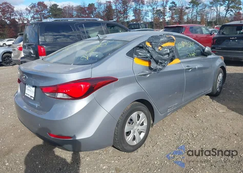 2016 Hyundai Elantra Se from USA, damaged, VIN 5NPDH4AE5GH750079